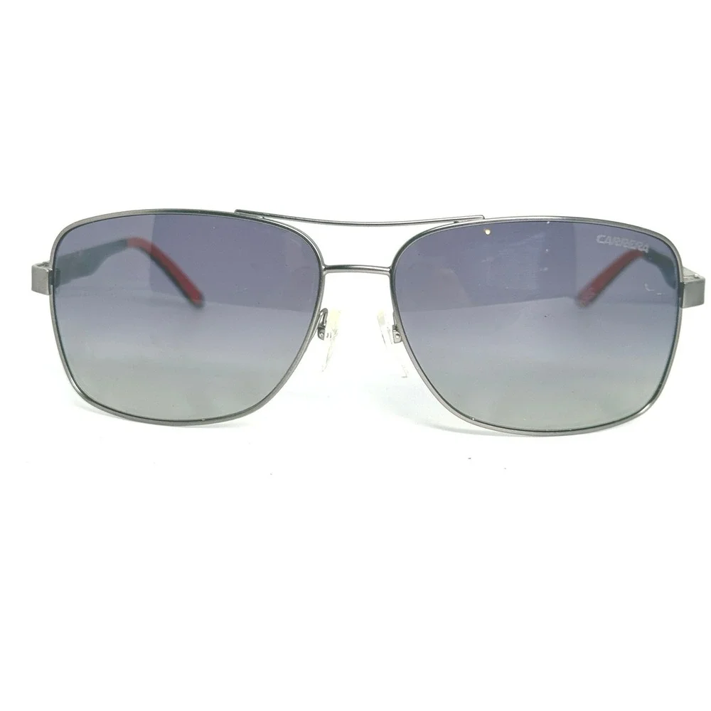 Carrera 8014/S Polarized‎ Navigator Sunglasses Gunmetal Grey Red 61-14-140 22081